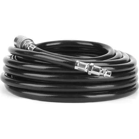 Kit d'accessoires pour tuyau d'air comprimé en PVC de 7,5 mètres avec raccord rapide américain (1/5)