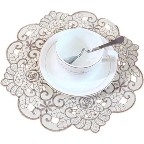 Set de table à motif de dentelle florale pour la cuisine et la table à manger (1/5)
