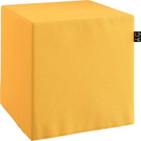 Pouf cube Happiness - Jaune Ensoleillé (1/2)