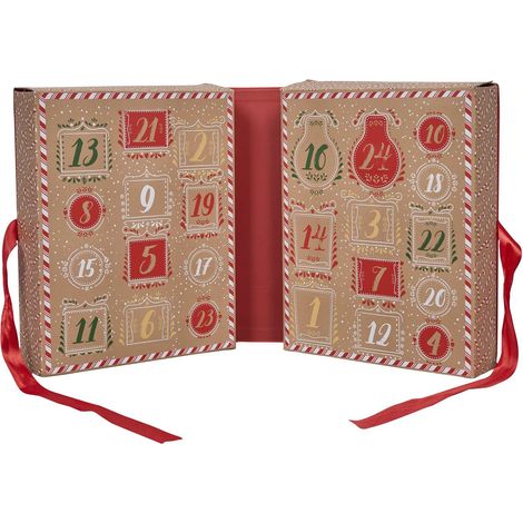 Calendrier de l'Avent Bougie et Surprises de Noël Marron (1/5)