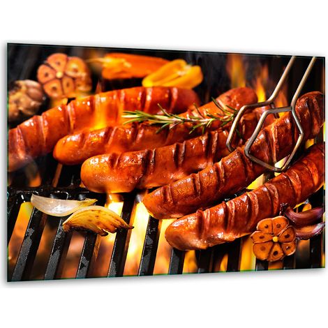 Supporto per tagliere in vetro 40x30 per barbecue (1/5)