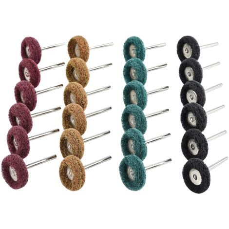 40 Pièces Kit Polissage Perceuse, Accessoires Polissage Abrasif de 25mm Outils Rotatifs, Grain 80/150/240/300, Accessoires de Polissage pour Bois Calcul Bijoux Plaque de Cadran (1/5)