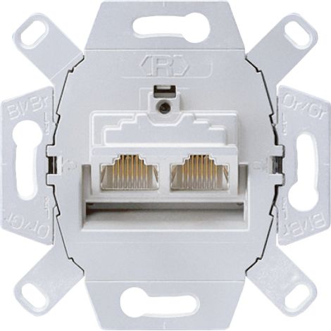 Jung Datendose Cat6 2x8-pol.für 2 Term. UAE 8-8 UPOK6