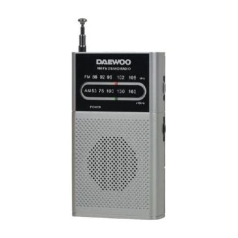 Radio Portátil Daewoo DW1027/ Plata