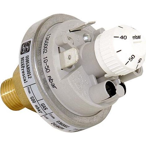360 Pressostat gaz Reglable 10-50 mbar, G 1/4" Ref. 0.360.002 (1/2)