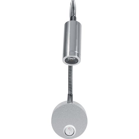 AC85-265V 1W Kaltweiße LED-Leselampe fürs Bett mit Schwanenhals und Ein-/Ausschalter (1W Kaltweiß) (1/5)