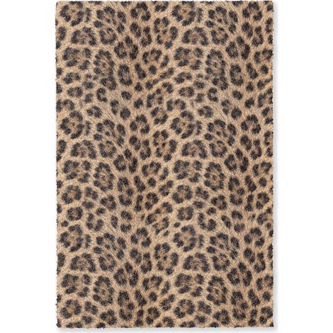 ALFOMBRA Leopardo - Abrigo - Clásico - Marrón 80x120 cm (1/5)