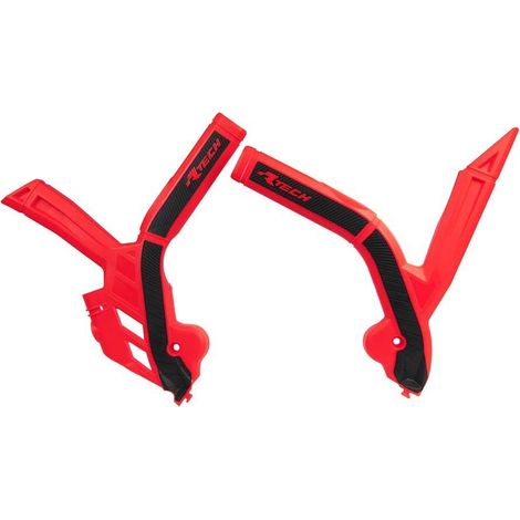 Protectores de chasis Racetech Bi-Material Beta RR 125-480 2020-21 Rojo/Negro
