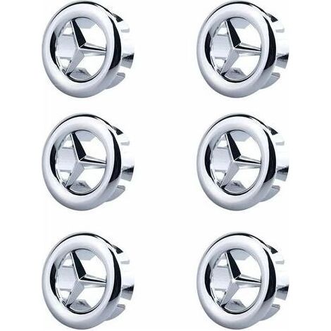 Lot de 6 anneaux de débordement d'évier – Finition métal – Résistance à la corrosion – Installation facile – Pour lavabos et cuisines (1/4)