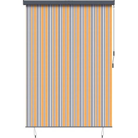 Maison Exclusive - Tenda a rullo Giallo e Blu 180 x 250 cm Tessuto e Alluminio (1/5)