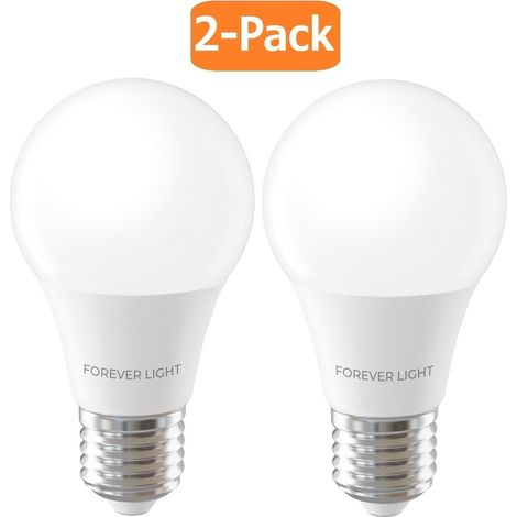 Ampoule LED, 2 unités, culot E27, 7W, 60W, 6000K, 806lm, pour usage résidentiel, commercial ou remplacement des sources lumineuses conventionnelles.-AquaForge (1/3)
