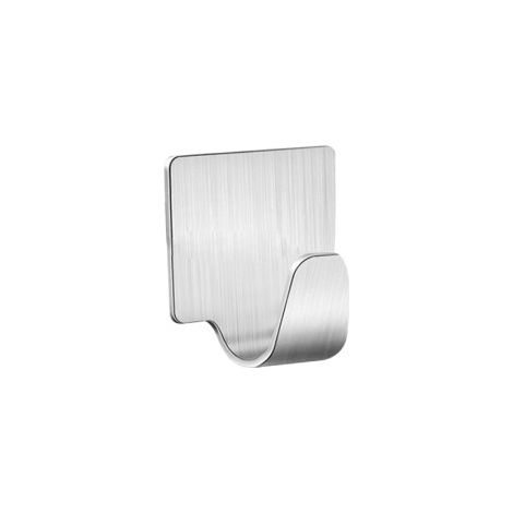 Perchas Multifunción Adhesivas Cuadradas Lauxa Home - Pack 12 Uds. Acero Inoxidable (1/4)