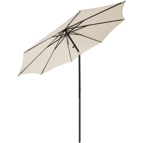 Parasol droit - JUANIO - Parasol inclinable - Ø300 cm - H235 cm - Beige (1/4)