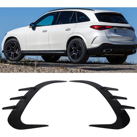 Canards de pare-chocs arrière noir brillant (une paire, gauche et droite) pour Mercedes-Benz GLC-Class X254 AMG-Line 2022 et suivants (ZST-466) (1/5)
