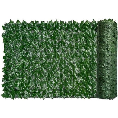 Künstliche Hecke (1 Paneel), realistisches grünes Laub, dekorativer Zaun für Balkon, Terrasse und Veranstaltungen (1/5)