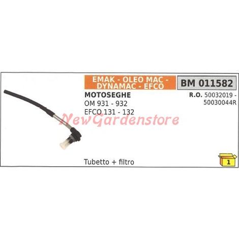 Tubetto con filtro aspirazione olio EMAK per motosega OM 931 932 EFCO 131 132 011582