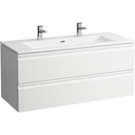 LAUFEN PRO S Set 1200, Waschtisch, 2 Hahnlöcher, Überlauf, (1/5)