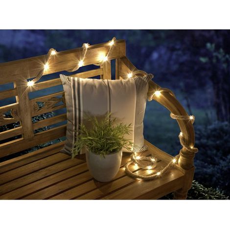 technik@all LED Lichterkette Hanfseil' 3,1m + 0,5m Zuleitung (1/3)