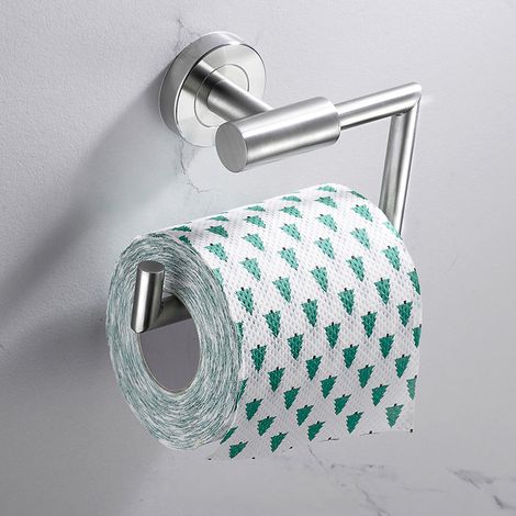TAISHENGDA-Porte-Papier Toilette Acier Inoxydable 304 Finition Brossée avec Rainure Antidérapante Salle de Bain (1/3)
