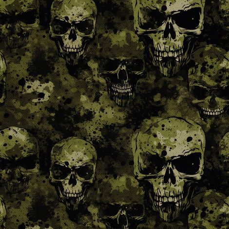Tela decorativa para exteriores Oxford - Motivo de calavera I DX4243 (1/5)