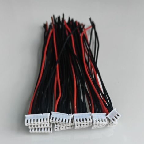 15 Pièces 2S/3S/4S/5S/6S Batterie Chargeur D'équilibre Câble Fil JST XH Connecteur Plug Adapter, RC LiPo Batterie Balance Chargeur Câble Connecteur Fil 22AWG (1/5)