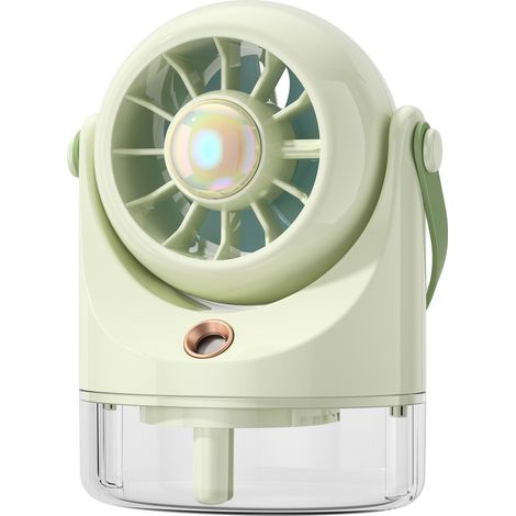 Mini ventilateur de table très silencieux USB - Portable ventilateur pour camping et voyage - Refroidisseur d'air vert (1/5)