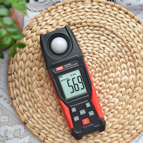 TASI Digital Illuminance Meter with Recording Function, LCD Display, 0-200,000 Measuring Range, Flexible Sensor Tester for Indoor and Outdoor Plant Photography (1/5)