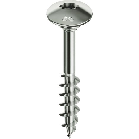 Vite truciolare fc panelvit tx chrom mustad cava tx filetto intero mm 6,0x80 cf=pz 100 (1/2)