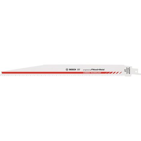 Hoja de sierra de sable S 1256 XHM L.300mm An.25mm 6-8mm rectificado Z.10 uds / tarjeta BOSCH