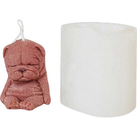 Kuchenformen zum Selbermachen, Duftkerzen-Silikonform mit Shar-Pei-Motiv, Geschenk für Kinder (1/5)