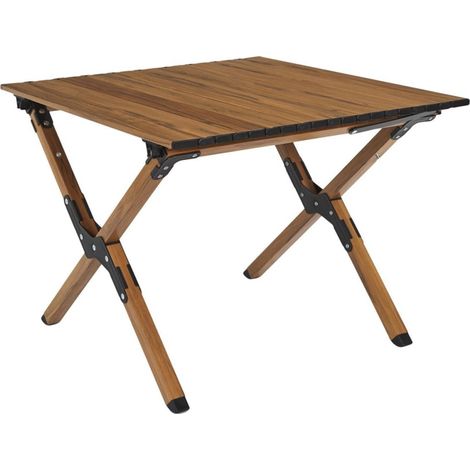 Table de camping pliante MARIPOSA effet bois (1/5)