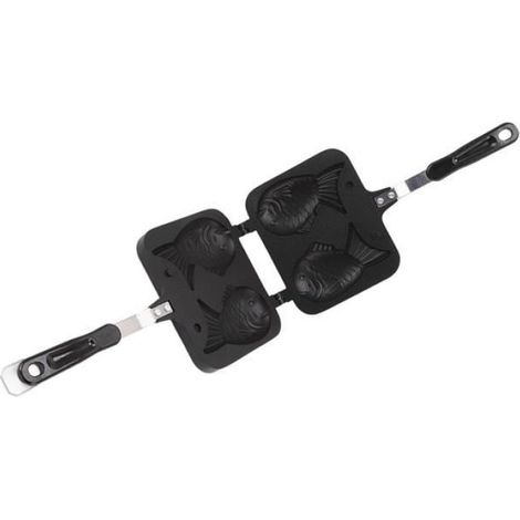 Moule A Taiyaki - Moule A Gateau En Forme De Poisson Double Face - Antiadhésif En Alliage D'aluminium - Pour Cuisiniere Gaz Ou Electrique - 1 Piece (1/4)