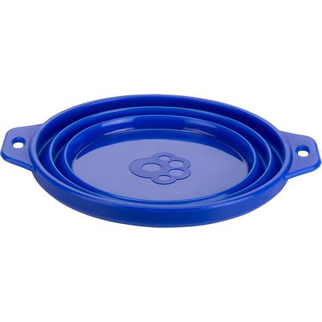 Ferplast Abreuvoir PA 1087 Gamelle de voyage pour chiens et chats en caoutchouc siliconé. Variante LARGE - Misure: Ø 17.5 x h 6.5 cm - 1 L - (1/3)