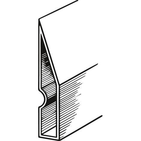 Alu Trapezkartätsche 97 x 18 mm - 1 m Bauqualität FORTIS (1/2)