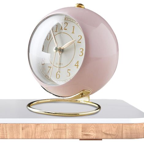 Réveil mignon,Réveil Analogique Rétro Mignonne Petite Horloge de (1/5)