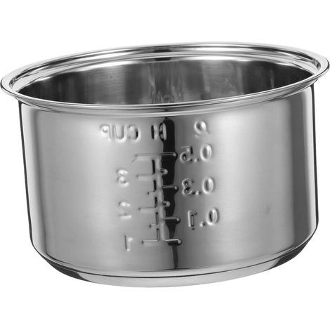 Cuve Intérieure Acier Inoxydable 1,6 l Pot Pour Cuiseur à Riz Électrique Cuisson Vapeur Mijoté Remplacement Accessoire Ménager (1/5)