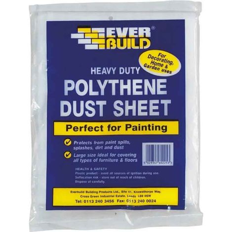Everbuild POLYDUST Polythene Dust Sheet 3.6 x 2.7m EVBPOLYDS129 (1/5)
