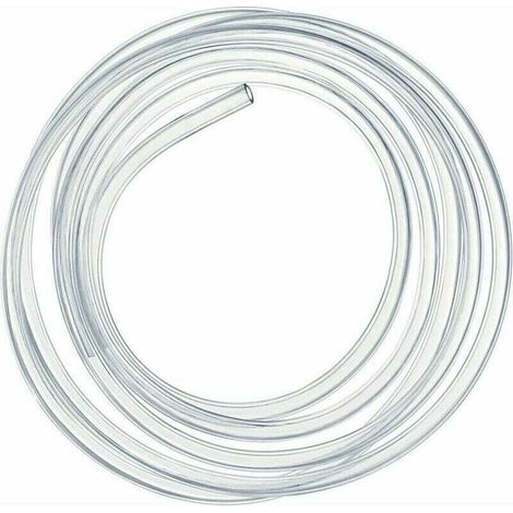 Tuyau en PVC souple transparent de 2 mètres, flexible de pression de 16 × 20 mm.