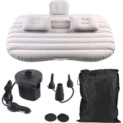 Matelas gonflable pour voiture , matelas gonflable pour coffre de voiture, matelas de couchage pour siège arrière, lit de voiture avec pompe à air électrique pour voyage, camping, extérieur, 2 (1/4)