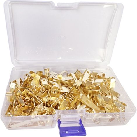 Kit di 120 ganci resistenti per appendere cornici, tele e specchi. - AquaForge (1/5)