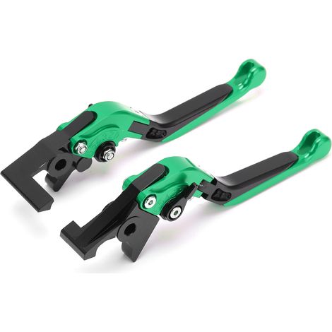 leviers de frein et d'embrayage moto réglables, poignées CNC en alliage d'aluminium vert, remplacement pour Honda FORZA 250/300/350 (2018-2021) (1/5)