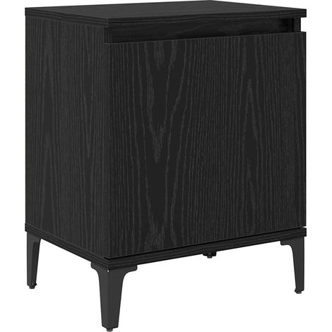 Maison Exclusive - Nachttisch Schwarz Eichen-Optik 40 x 30 x 50 c