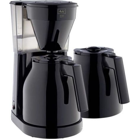 Machine a Cafe - Cafetiere Electrique  filtre Easy Therm II MELITTA - 1050 W - 2eme verseuse - Noir