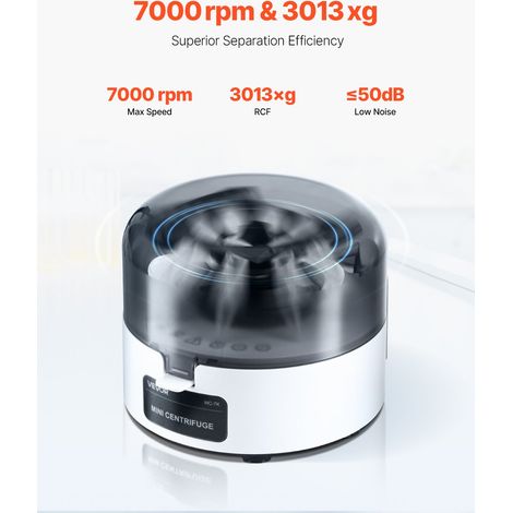 Mini centrifugeuse 3013 x g RCF machine de centrifuge de (1/5)