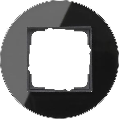 Gira Marco embellecedor 1f Gira Studio G Schwarz [0211135], 0211 135