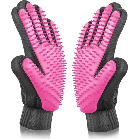 Gants de toilettage pour chiens et chats, gants d'épilation haute efficacité, outils de massage (1/5)