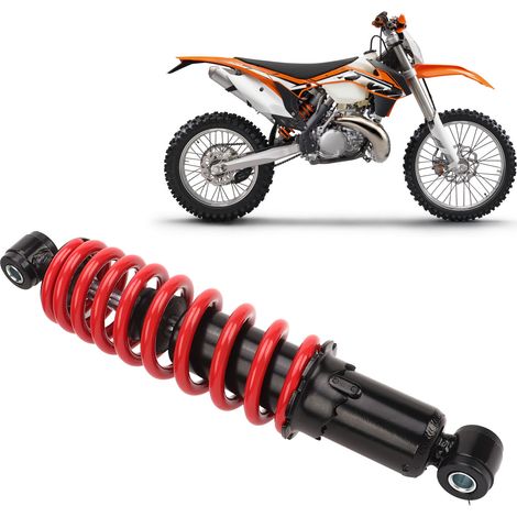 Vorderer Stoßdämpfer mit 285 mm Mittenabstand, 5-fach einstellbarer Dämpfung, 9 mm Durchmesser Hochleistungsfeder, geeignet für Offroad-Motorräder, Quads und Karts von 70 bis 150 cm³. (1/5)