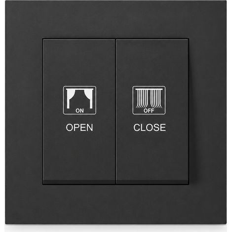 Double volet roulant encastrable 80 mm 16A noir
