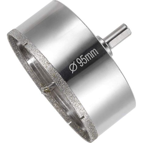 95 mm Diamant-Lochsäge, Diamantbohrer mit Mittelführungsbohrer, Fliesenlochsäge mit Diamant-Oberflächenbeschichtung zum Schneiden von Glas, Fliesen, Keramik, Marmor, Kalkstein