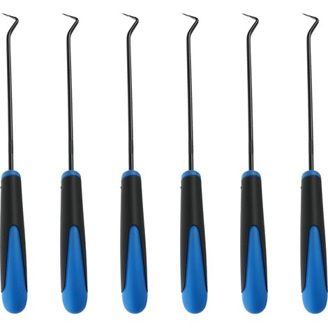 6 Piece Hook Pick Set for Engineering Craft Work O-Ring 241mm Steel (1/5)